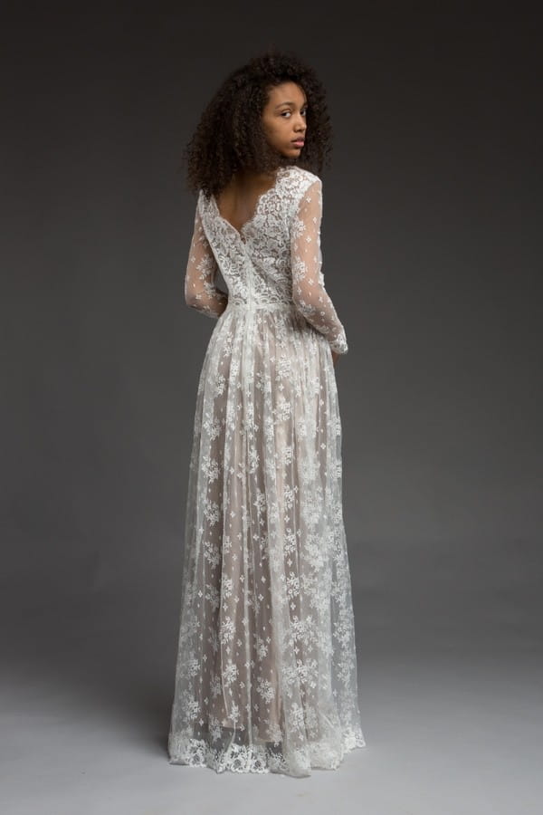 Back of Cara Wedding Dress from the Katya Katya Shehurina Morning Mist 2017-2018 Collection