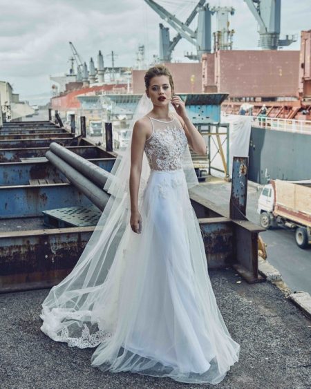 Celia wedding dress from the Elbeth Gillis Mystique 2018 collection