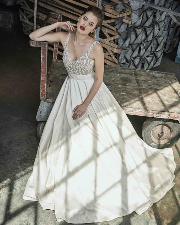 Gardenia wedding dress from the Elbeth Gillis Mystique 2018 collection