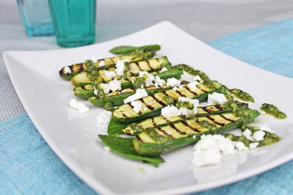 Griddled Baby Courgettes