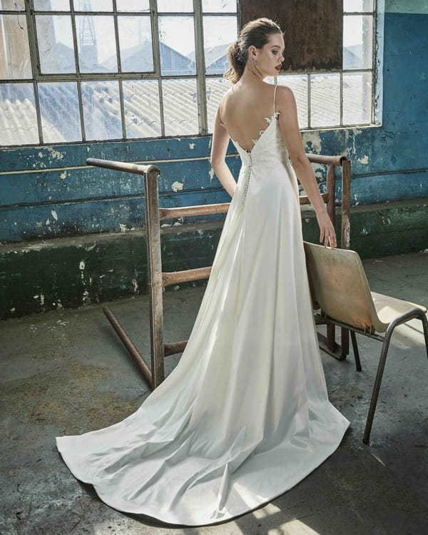 Back of Karla wedding dress from the Elbeth Gillis Mystique 2018 collection