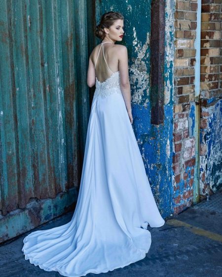 Back of Opal wedding dress from the Elbeth Gillis Mystique 2018 collection