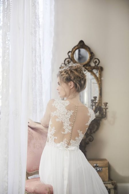 Back of Poem Wedding Dress from the Charlotte Balbier Bohemian Blush 2018 Collection