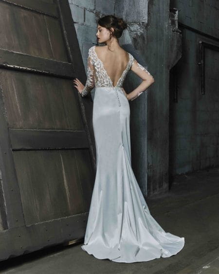 Back of Talya wedding dress from the Elbeth Gillis Mystique 2018 collection