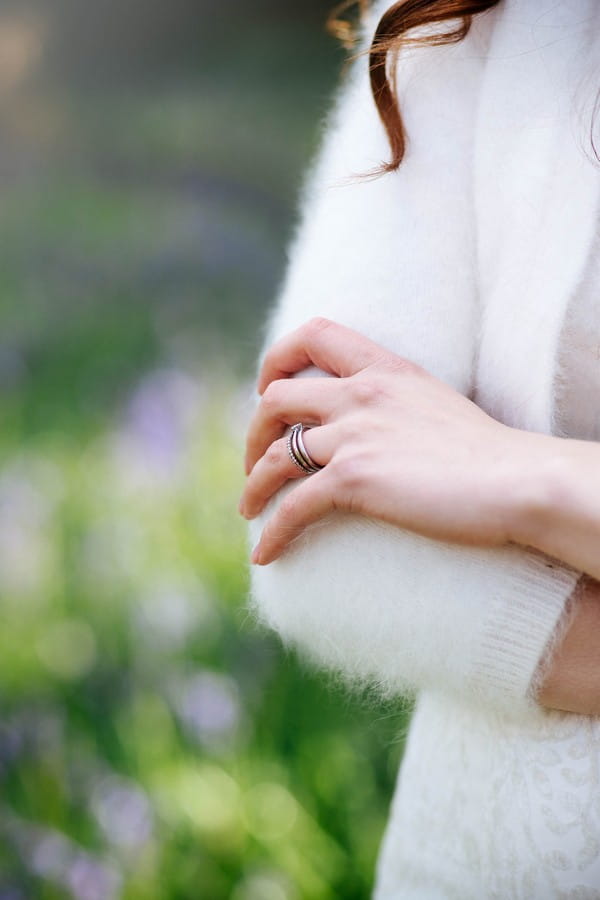 Ring on bride's finger