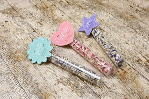 Confetti Wands from Shropshire Petals - Three Designs