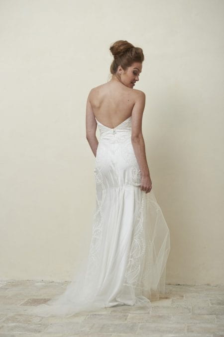 Back of Jasmine Wedding Dress from the Stephanie Allin La Vie en Rose 2018 Bridal Collection