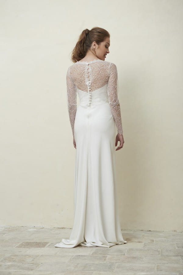 Back of Lara Shrug from the Stephanie Allin La Vie en Rose 2018 Bridal Collection