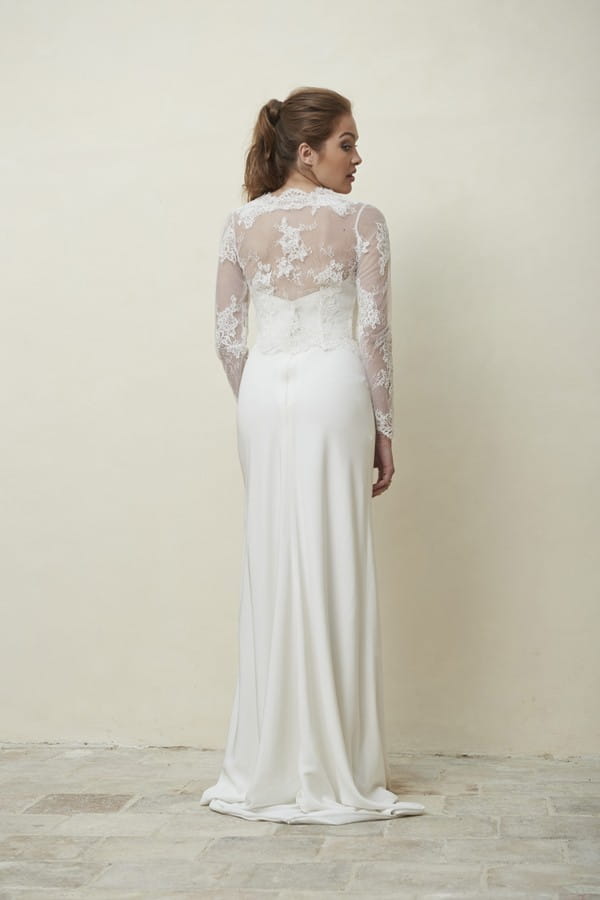 Back of Meadow Shrug from the Stephanie Allin La Vie en Rose 2018 Bridal Collection