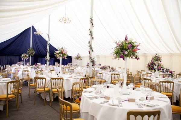 Wedding Marquee Decorated with Flowers