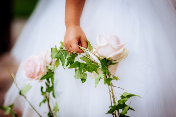 Flower girl's ring of flowers