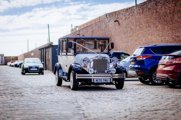 Vintage wedding car