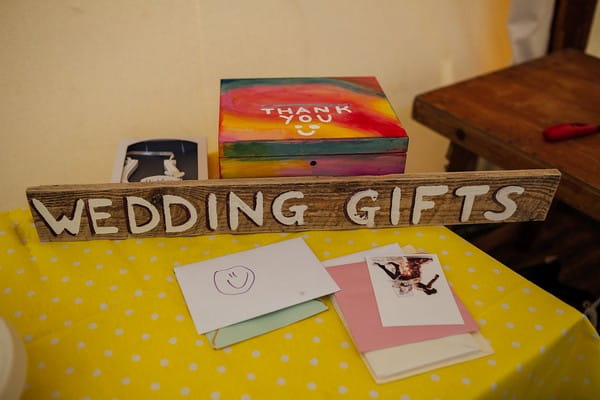 Wedding gifts table