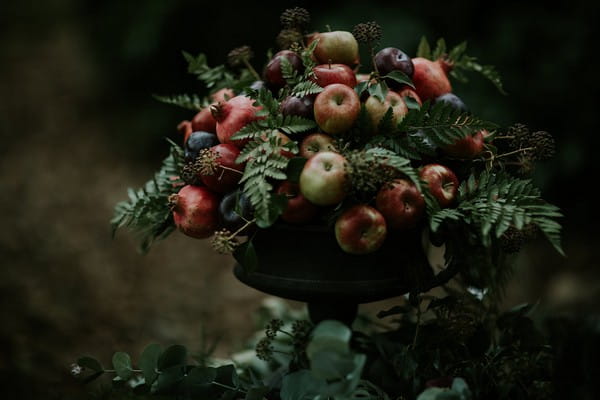 Fruit and foliage floral display