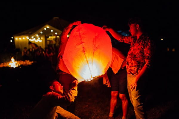 Lighting Chinese lantern