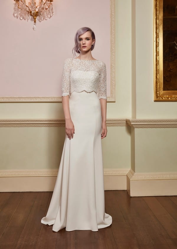 Adore Top with Serene Gown from the Jenny Packham 2018 Bridal Collection