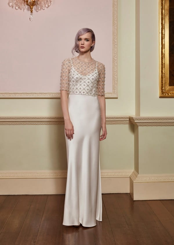 Angel Top with Allegra Slip from the Jenny Packham 2018 Bridal Collection