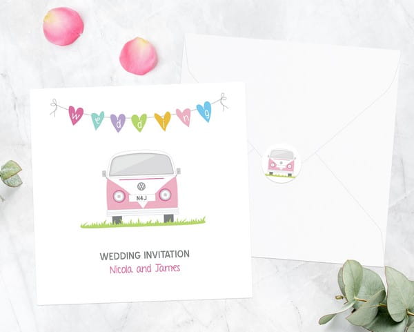 Campervan Wedding Invitation