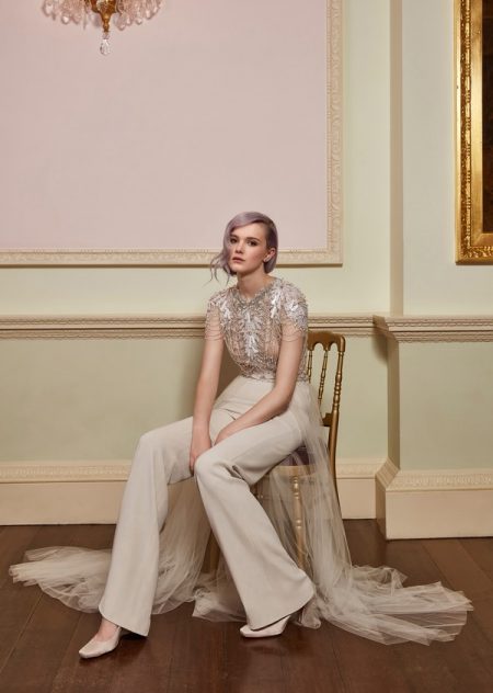 Magic Top with Clemence Trousers from the Jenny Packham 2018 Bridal Collection