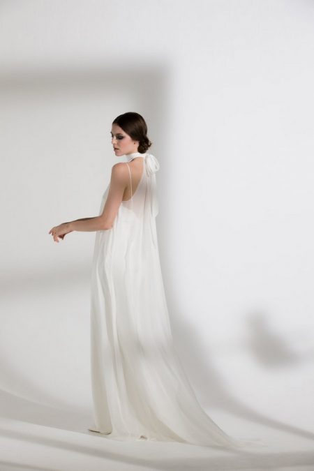 Back of Magnolia Wedding Dress with Iris Slip from the Halfpenny London The Garden After the Rain 2018 Bridal Collection