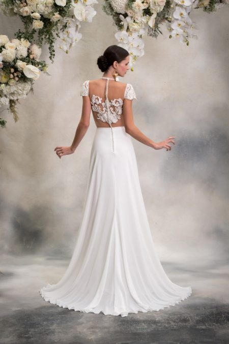 Back of Paige Top with Luna Skirt from the Anna Georgina Inca Lily 2018 Bridal Collection