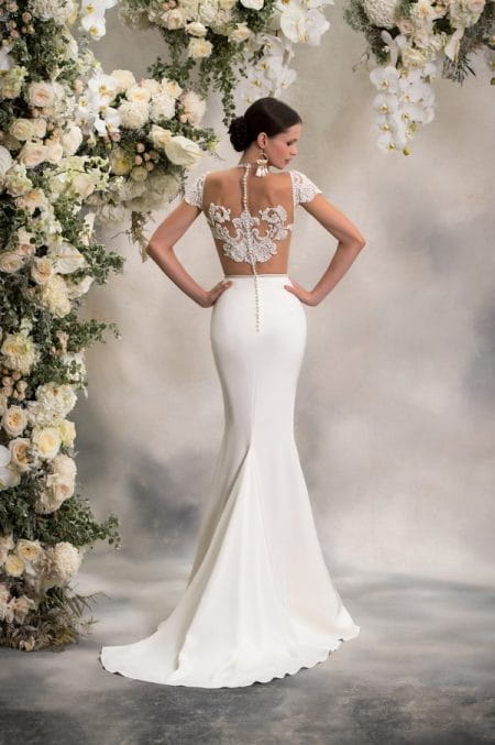 Back of Paige Top with Sephora Skirt from the Anna Georgina Inca Lily 2018 Bridal Collection