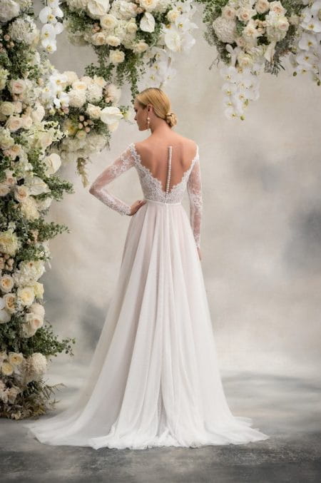Back of Reeva Top with Delphine Skirt from the Anna Georgina Inca Lily 2018 Bridal Collection