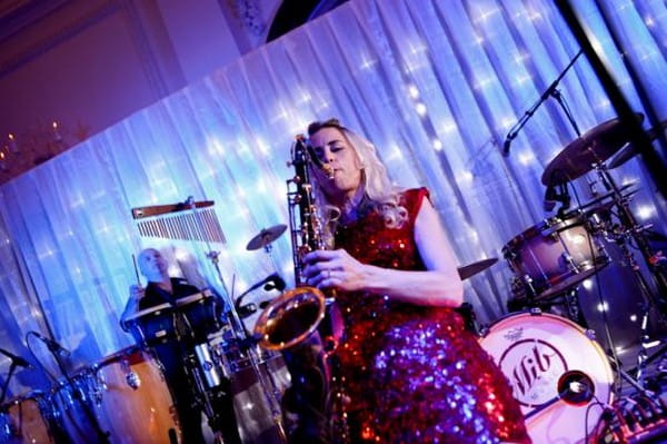 Saxophonist Performing at Wedding