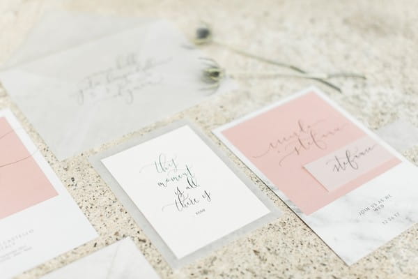 Elegant wedding stationery