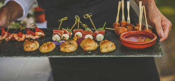 Wedding canapés