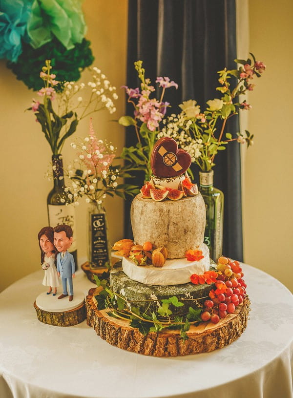 Cheese stack wedding cake