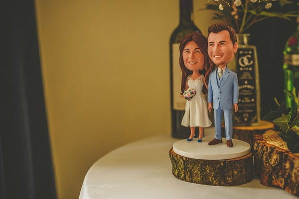 Personalised bride and groom cake topper