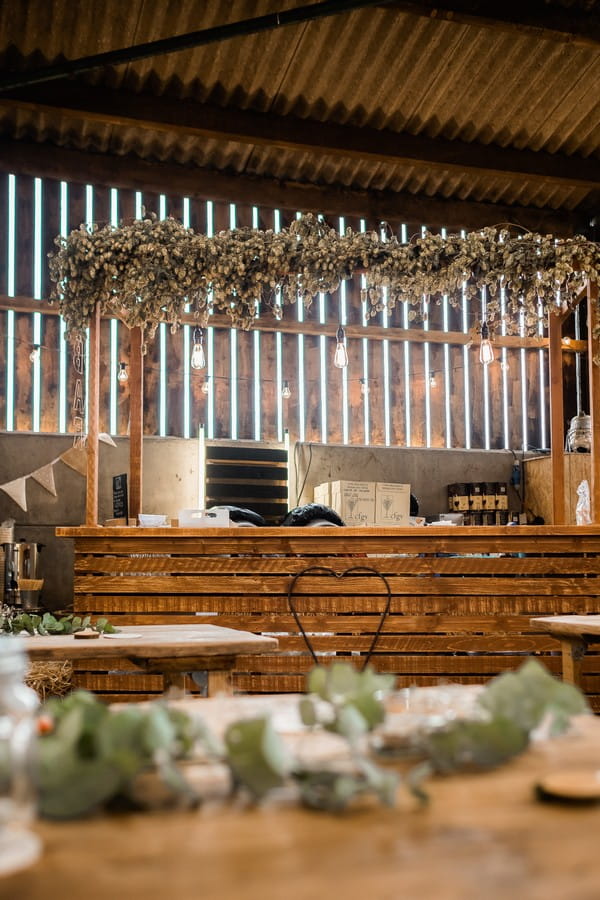 Wedding bar made from crates