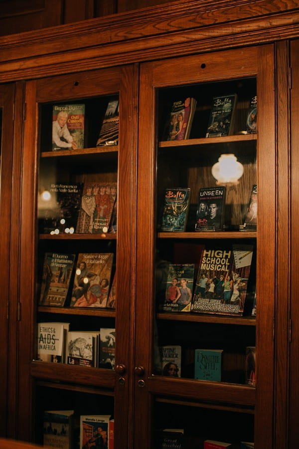 Books in cabinet in Centre for the Book