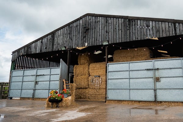 Cow shed wedding venue