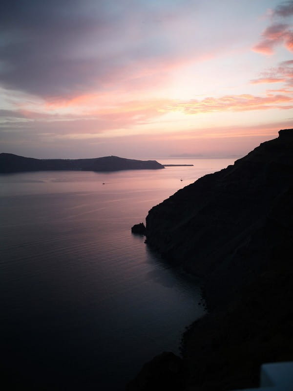 Santorini at sunset