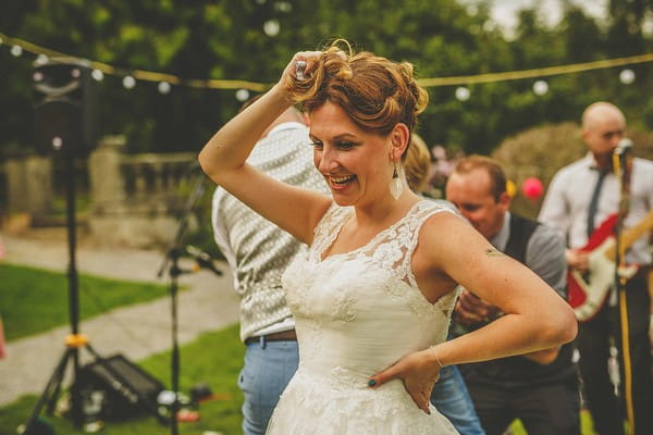 Bride dancing