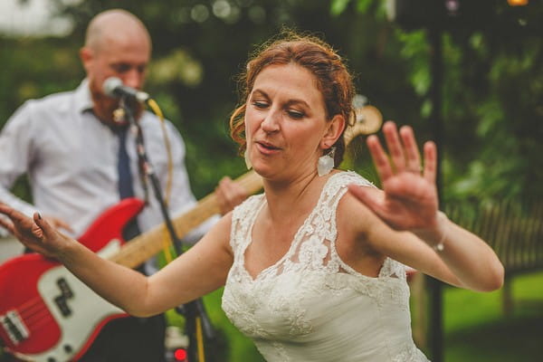 Bride dancing