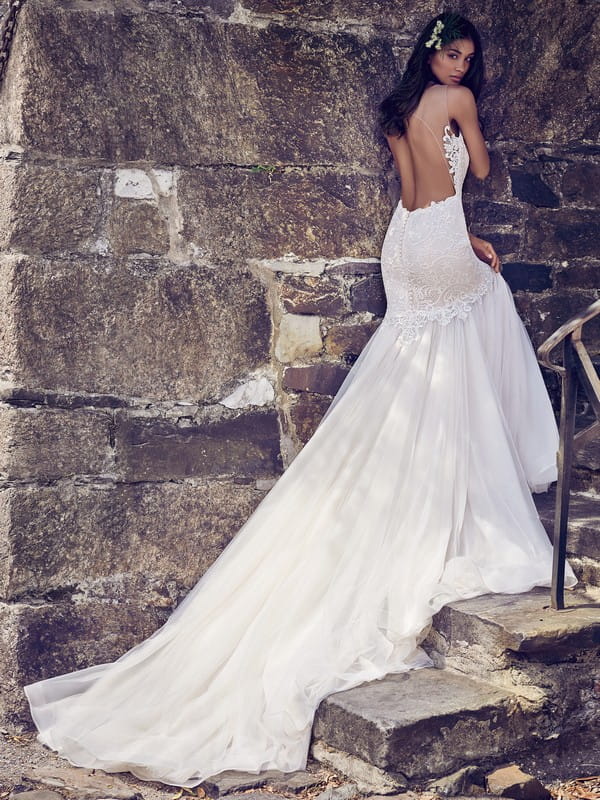 Back of Adaleine Wedding Dress from the Maggie Sottero Emerald 2018 Bridal Collection