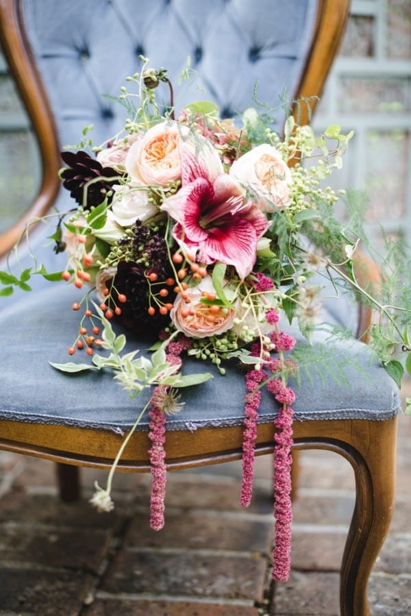 Autumn Wedding Bouquet with Berries