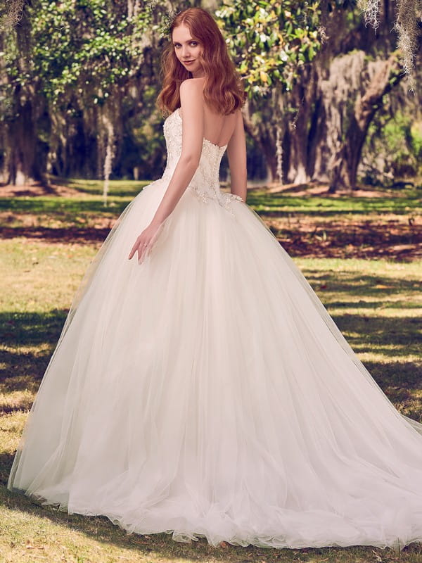 Back of Benton Wedding Dress from the Maggie Sottero Emerald 2018 Bridal Collection