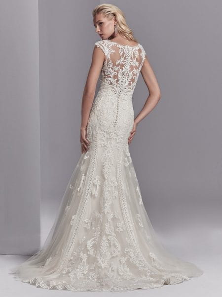 Back of Channing Rose Wedding Dress from the Sottero and Midgley Khloe 2018 Bridal Collection