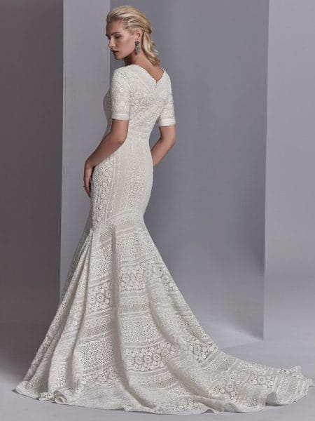 Back of Cooper Rose Wedding Dress from the Sottero and Midgley Khloe 2018 Bridal Collection