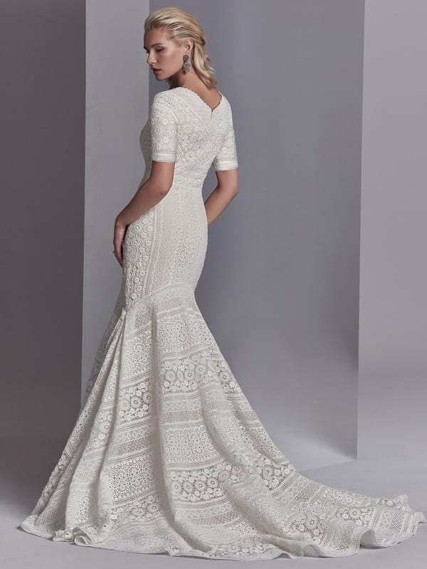 Back of Cooper Rose Wedding Dress from the Sottero and Midgley Khloe 2018 Bridal Collection