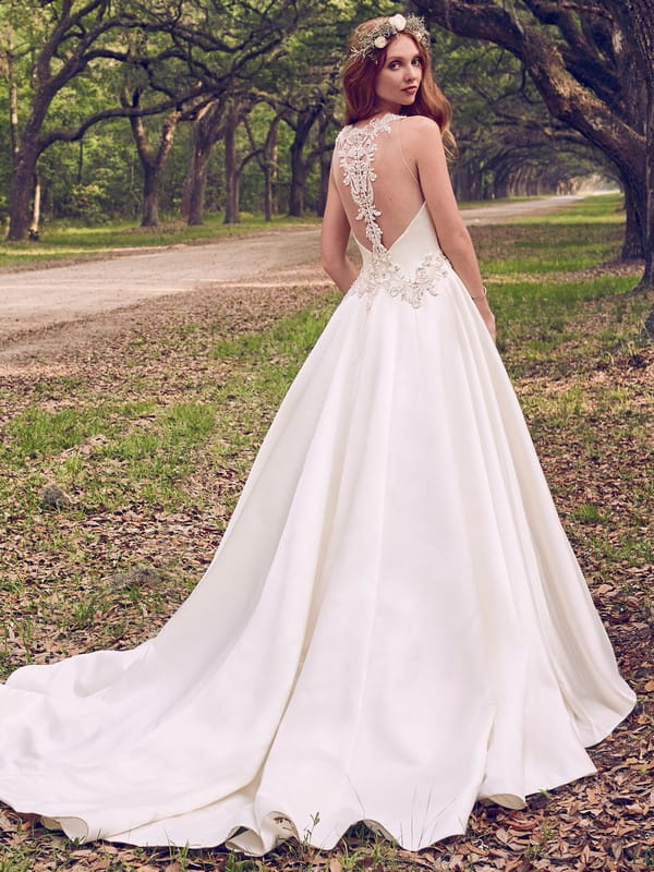 Back of Corianne Wedding Dress from the Maggie Sottero Emerald 2018 Bridal Collection