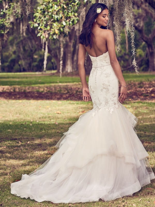 Back of Dalinda Wedding Dress from the Maggie Sottero Emerald 2018 Bridal Collection