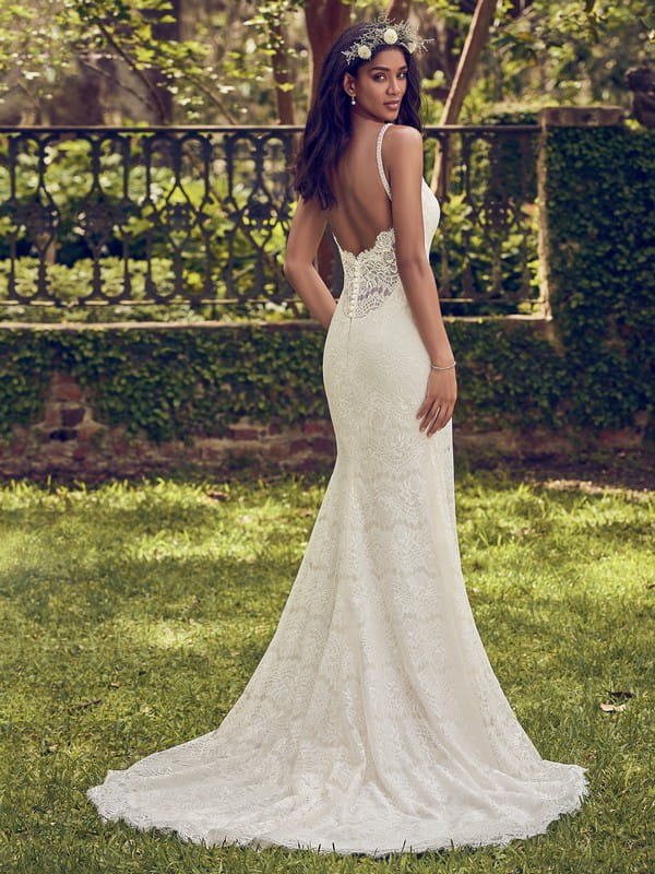 Back of Dorian Wedding Dress from the Maggie Sottero Emerald 2018 Bridal Collection