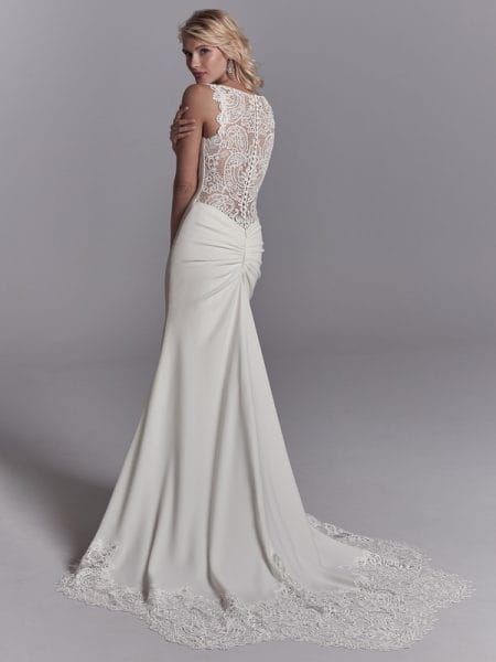 Back of Elliott Wedding Dress from the Sottero and Midgley Khloe 2018 Bridal Collection