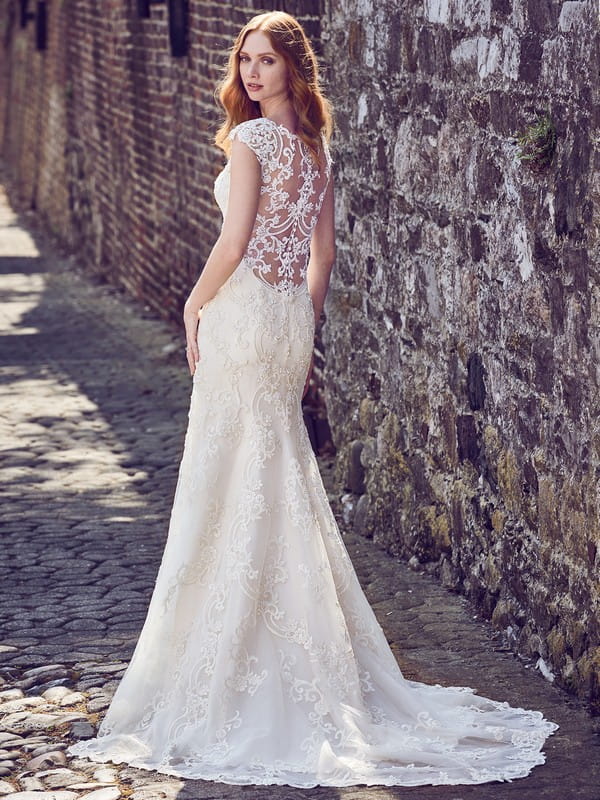 Back of Everly Wedding Dress from the Maggie Sottero Emerald 2018 Bridal Collection