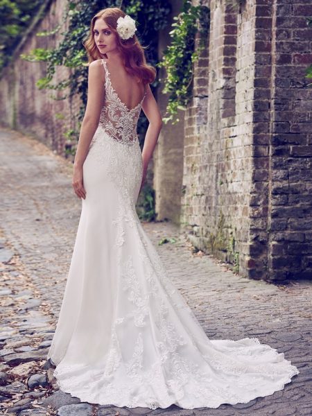 Back of Kiandra Wedding Dress from the Maggie Sottero Emerald 2018 Bridal Collection